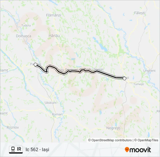 IR Train Line Map