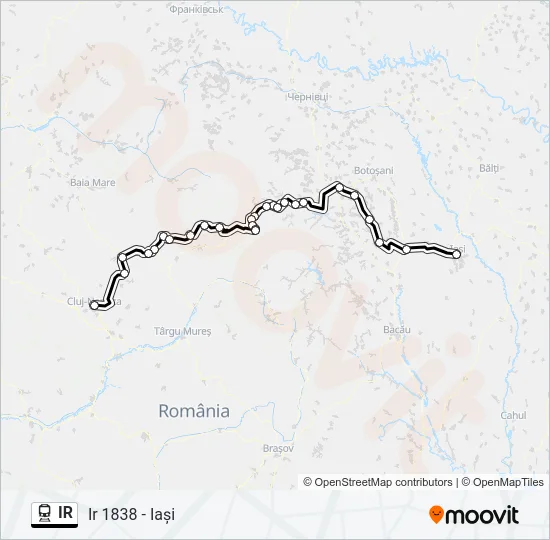 IR Train Line Map
