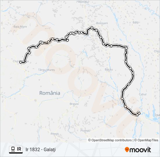 IR Train Line Map