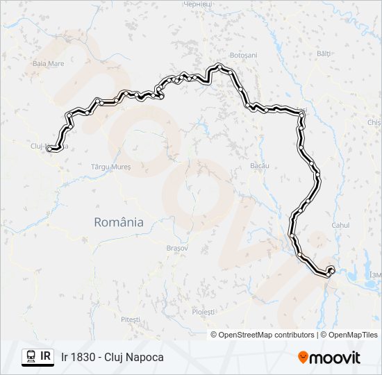 IR Train Line Map