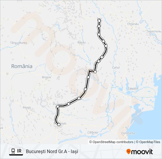 IR Train Line Map