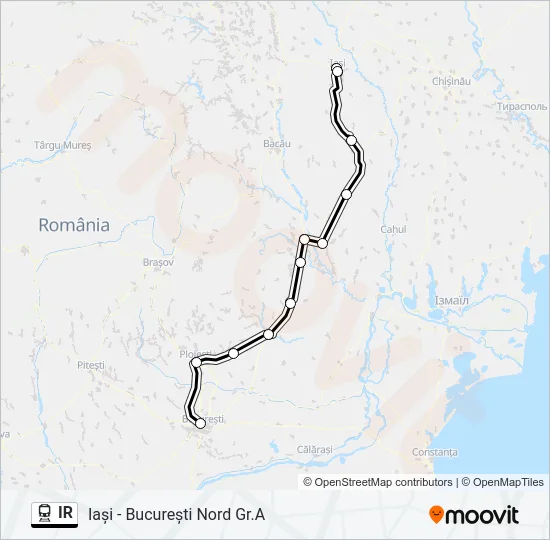 IR Train Line Map