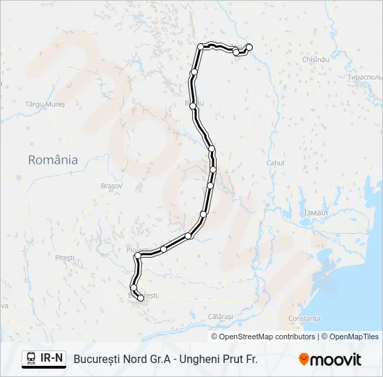 IR-N Train Line Map