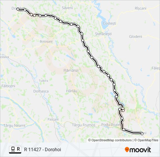 R train Line Map