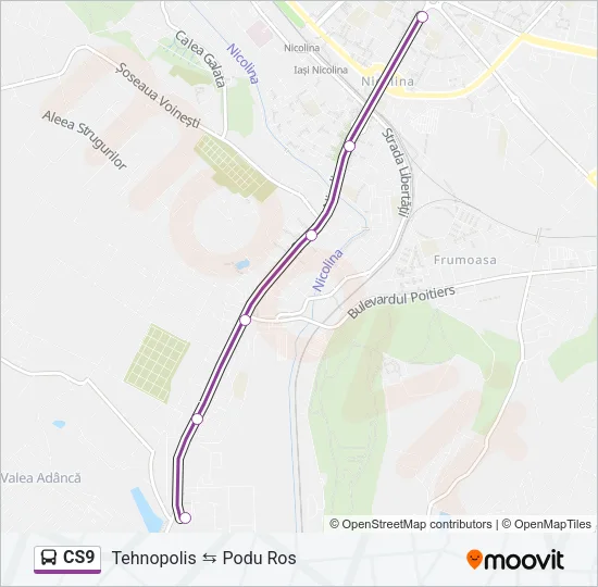 CS9 Bus Line Map