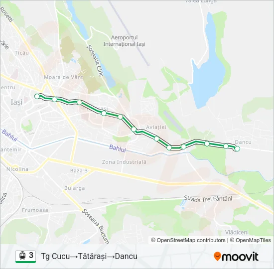 3 Light Rail Line Map