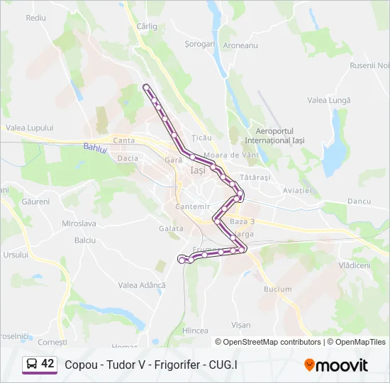 42 Bus Line Map