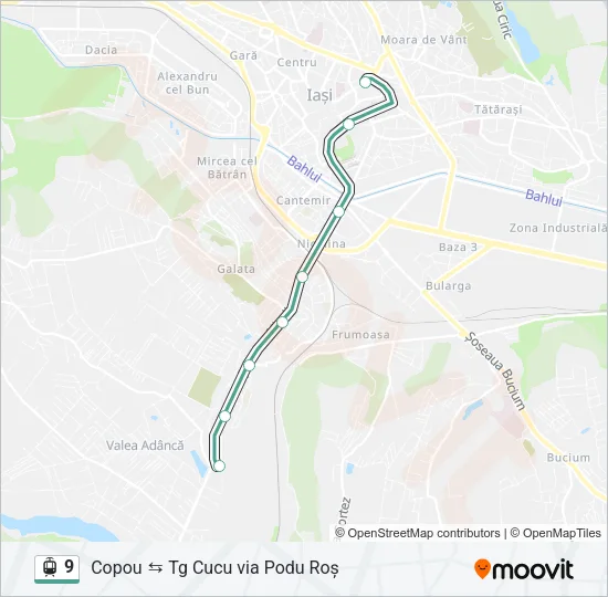 9 Light Rail Line Map