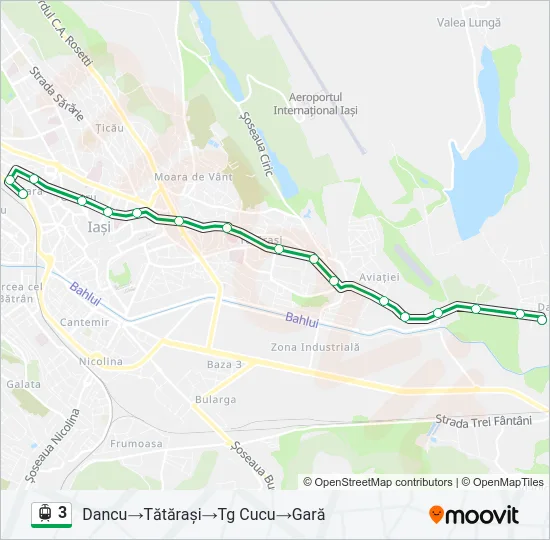 3 Light Rail Line Map