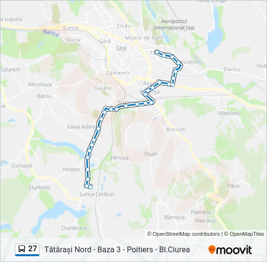 27 Bus Line Map