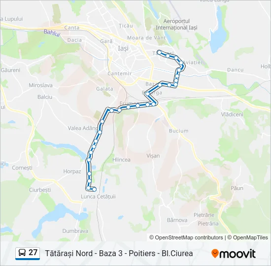 27 Bus Line Map