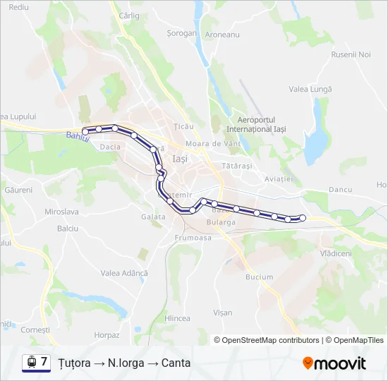 7 Light Rail Line Map
