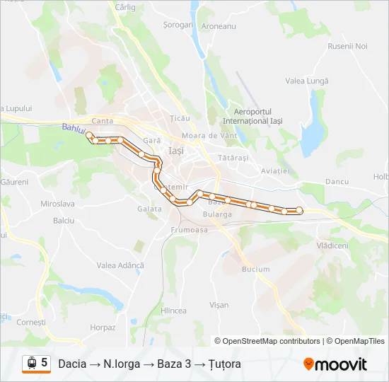 5 Light Rail Line Map
