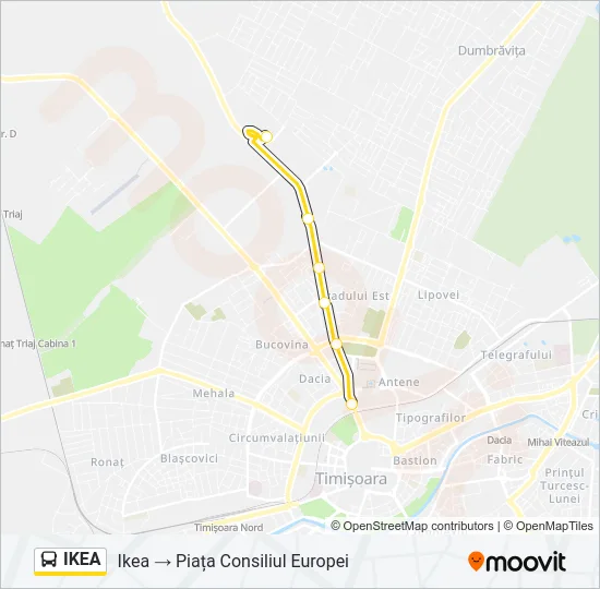 IKEA Bus Line Map
