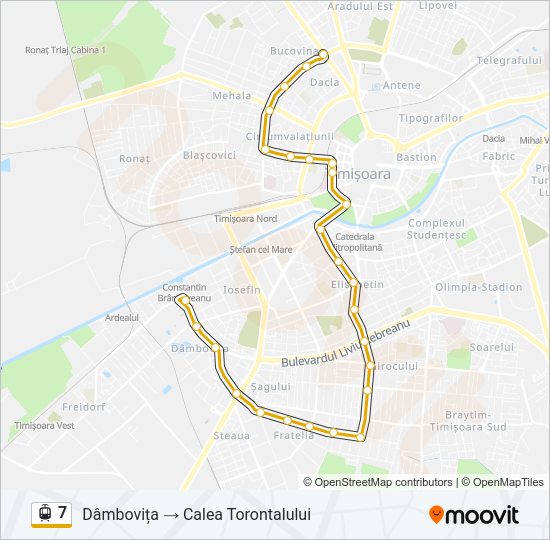 7 Light Rail Line Map