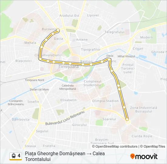 4 Light Rail Line Map