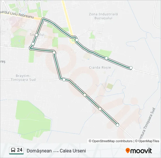 24 Bus Line Map
