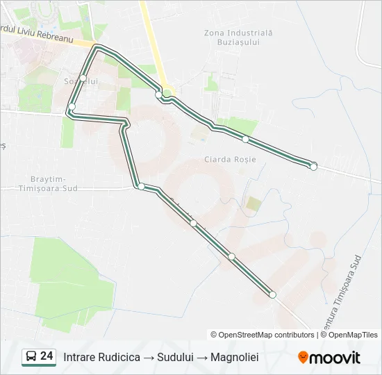 24 Bus Line Map
