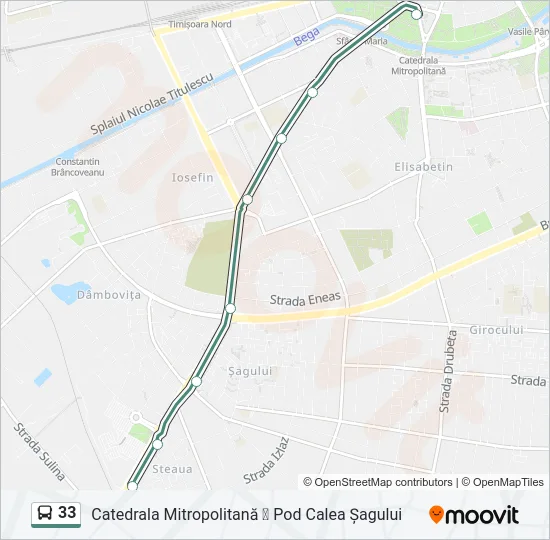 33 Bus Line Map