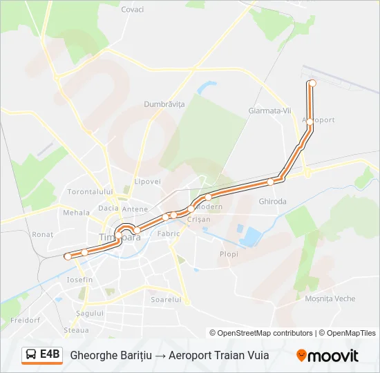 E4B Bus Line Map