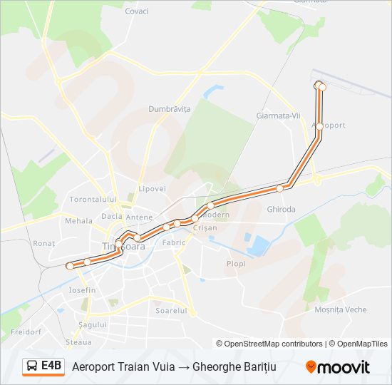 E4B bus Line Map