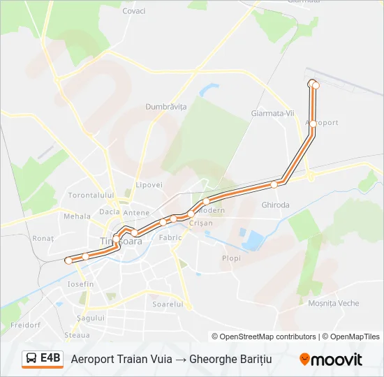 E4B Bus Line Map