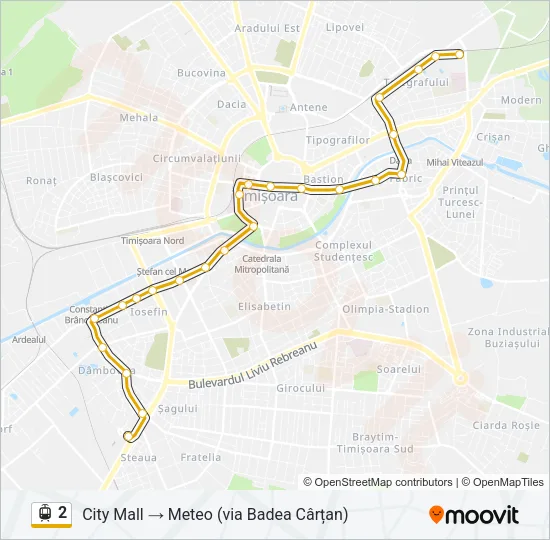 2 Light Rail Line Map