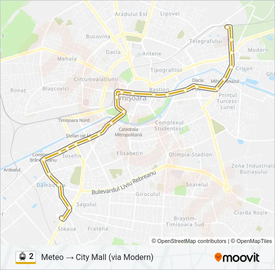 2 Light Rail Line Map