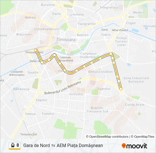 8 Light Rail Line Map