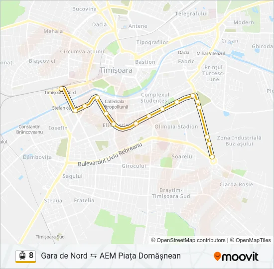 8 Light Rail Line Map