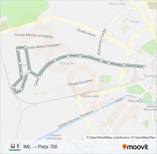 5 bus Line Map