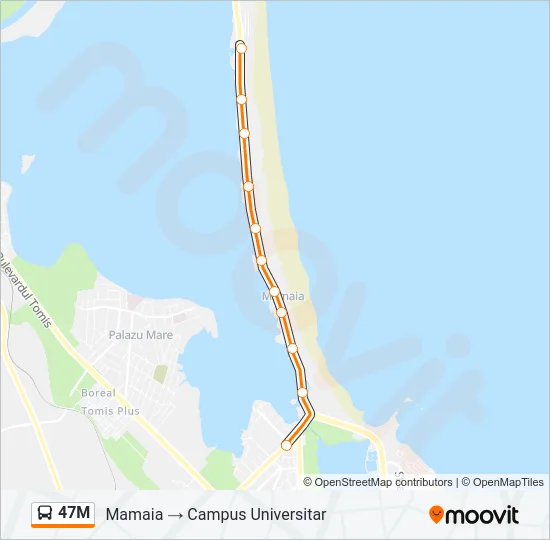 47M Bus Line Map