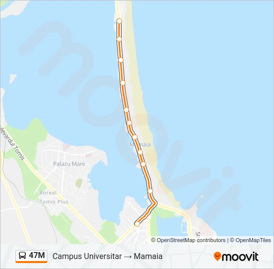 47M Bus Line Map