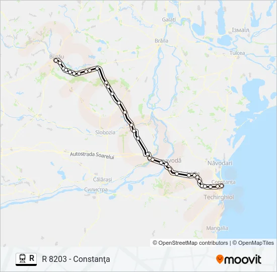 R Train Line Map