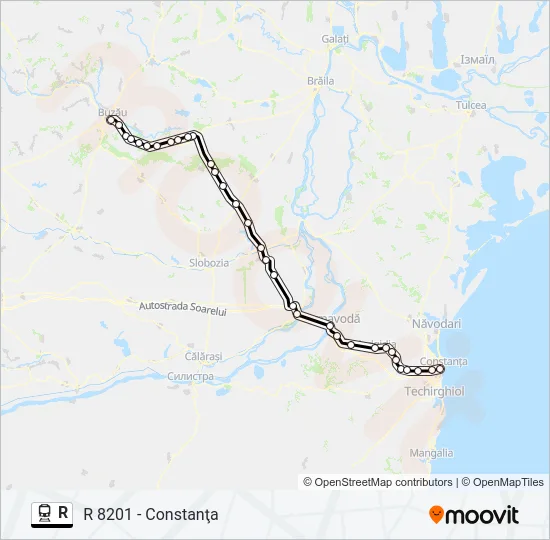 R Train Line Map