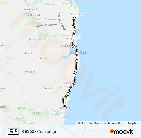 R Train Line Map