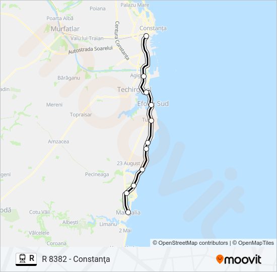 R Train Line Map
