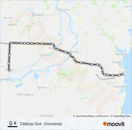 R Train Line Map