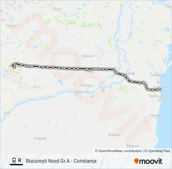 R Train Line Map