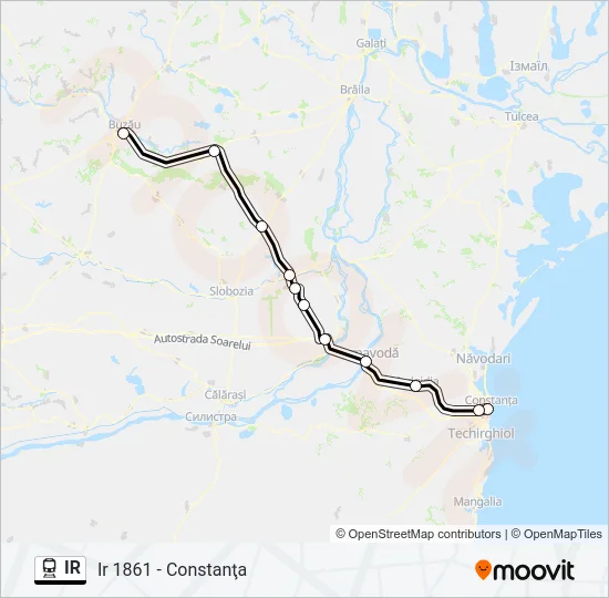 IR Train Line Map