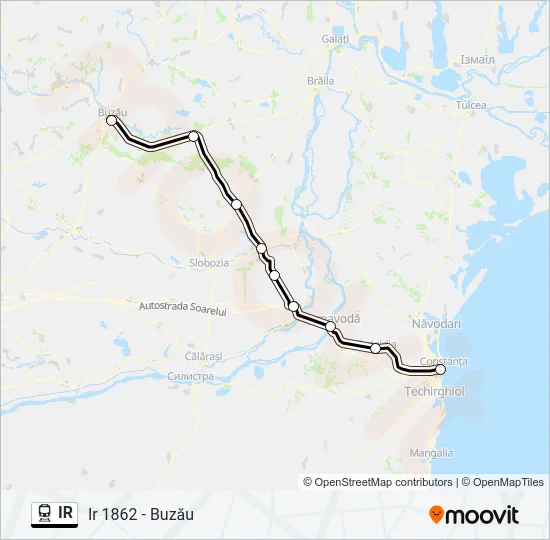 IR Train Line Map