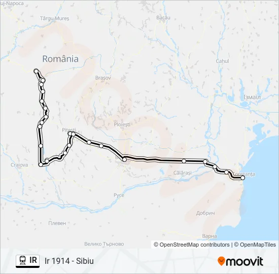IR Train Line Map
