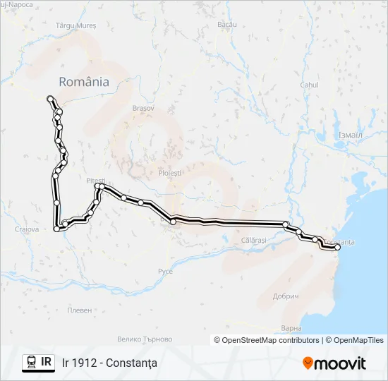 IR Train Line Map