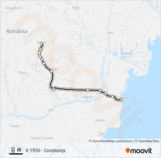 IR Train Line Map