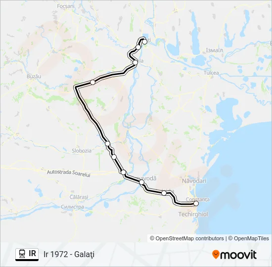 IR Train Line Map