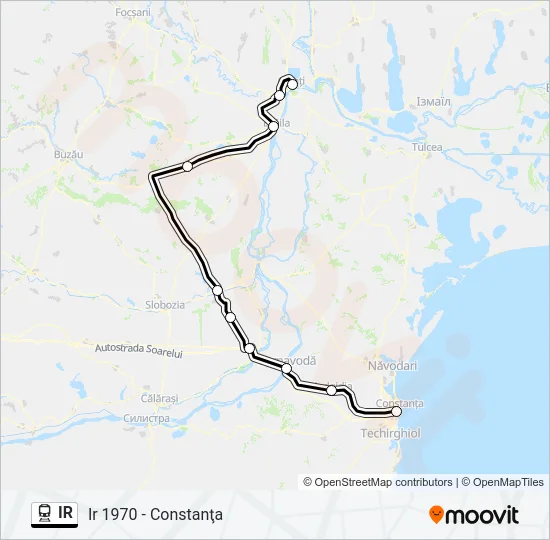 IR Train Line Map