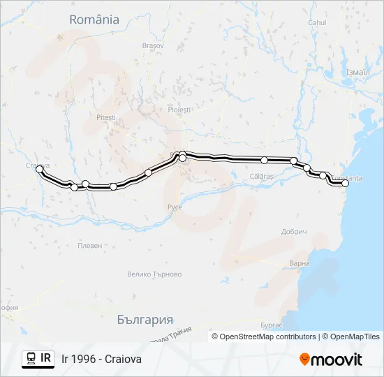 IR Train Line Map