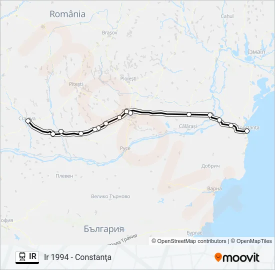 IR Train Line Map