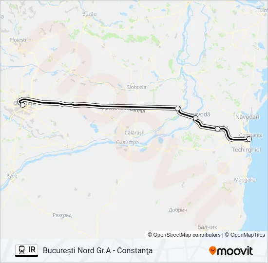 IR Train Line Map