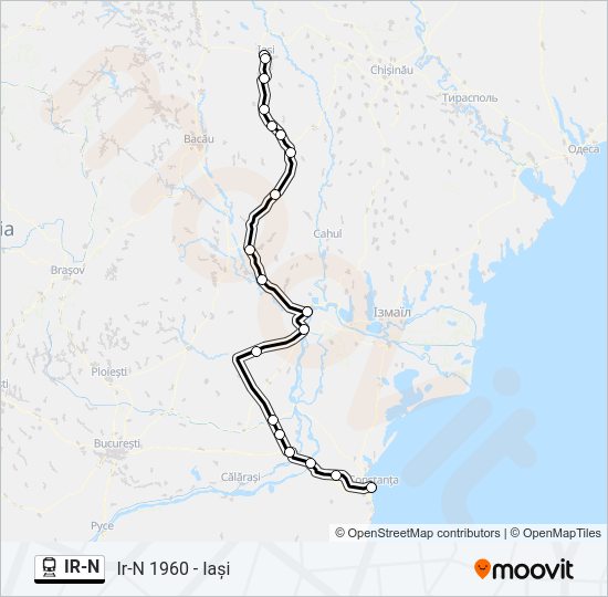 IR-N Train Line Map